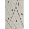 Ivory Taupe and Brown Wool Geometric Hand Tufted Area Rug - 4 of 4
