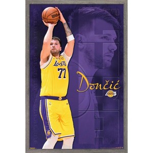 Trends International NBA Los Angeles Lakers - Luka Doncic 25 Framed Wall Poster Prints - 1 of 4