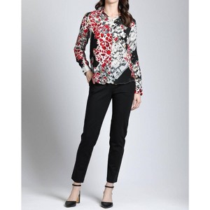 Women's Abstract Print Button Up Top - APNY - 1 of 4