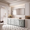 Rectangular Framed Tempered Glass Wall-Mounted Bathroom Vanity Mirror - 4 of 4