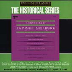 Joseph Szigeti - Sonata Recital By Joseph Szigeti & Bela Bartok (CD) - 1 of 1