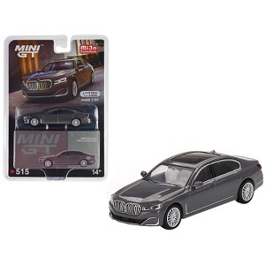 BMW 750Li xDrive Bernina Gray Amber Effect with Sunroof Limited Ed to 2400 pcs 1/64 Diecast Model Car by Mini GT - 1 of 4
