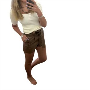 Women's Axis Faux Leather Shorts - Jorga - 1 of 1