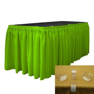 Slickblue Polyester Poplin Table Skirt with L-Clips - 1 of 1