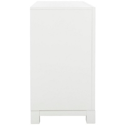 White and Gold Modern 3-Drawer Night Table