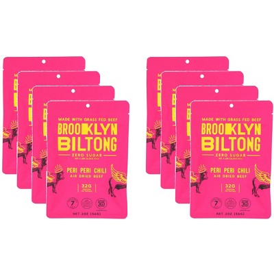 Brooklyn Biltong Jerky Peri Peri - Case of 8 - 2oz
