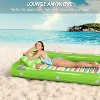 Jasonwell 4‑in‑1 Inflatable Tanning Lounger — Sun Tan Tub & Pool Raft, Water‑Filled Mat/Pad for Adults & Kids (Large) - Lime w reflective base - 4 of 4