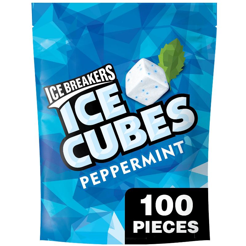 Ice Breakers Ice Cubes Peppermint Sugar-Free Gum - 100ct, 1 of 7