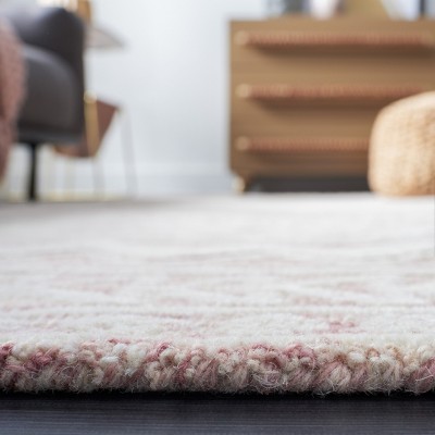 Ivory Elegance 6' Square Hand-Tufted Wool Area Rug