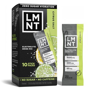 LMNT Zero-Sugar Electrolytes Drink - Citrus Salt - 2.1oz/10ct