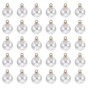 Unique Bargains Beautiful DIY Jewelry Making Faux Pearl Pendants 100 Pcs - 1 of 4