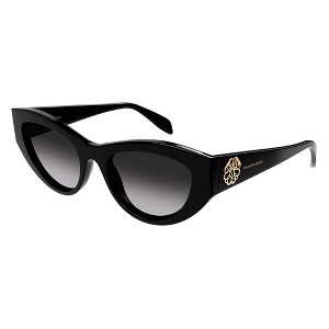 Alexander McQueen AM 0377S 001 Womens Cat-Eye Sunglasses Black 54mm - 1 of 3