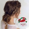 Unique Bargains Christmas Hair Rope Santa Claus Cartoon Bell for Christmas Red Green 1 Pc - 2 of 4