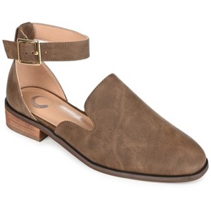 Journee Collection Womens Loreta Buckle Square Toe Loafer Flats - 1 of 4