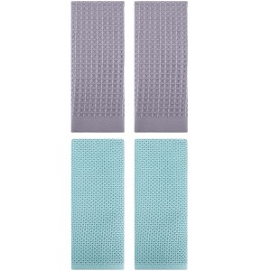 REGALWOVEN 4 Pcs Cotton Soft Absorbent Comfortable Waffle Design Hand Towel - 1 of 4
