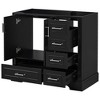 NicBex Bathroom Storage Cabinet without Sink Bathroom Cabinets with 1 Spacious Cabinet, 4 Storage Drawers for Bathroom - 3 of 4