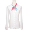 INSPIRE CHIC Women's Gradient Color Chiffon Small Square Colorful Lightweight Soft Sheer Ruffle Scarves 1Pc - 2 of 4