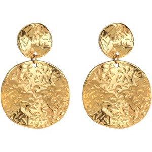 Small Dangle Earrings for Women 14k Gold Plated Lightweight Huggie Drop Dainty Jewelry - 1 of 4