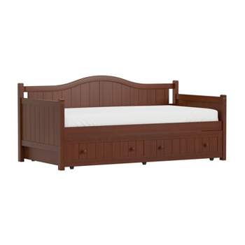 Staci Wood Daybed with Trundle Twin - Cherry - Hillsdale Furniture