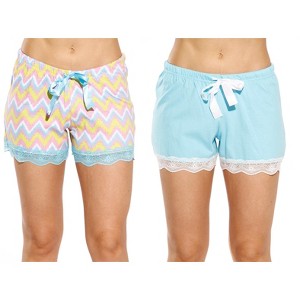 Just Love Women’s Pajama Shorts – Soft Cotton Lounge Sleep Shorts with Drawstring Waist - 1 of 2