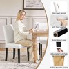 Yaheetech Set of 2 Faux Leather Armless High Back Dining Room Chairs with Rubberwood Legs - 4 of 4