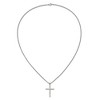 Chisel Stainless Steel Polished Cross Pendant on a 24" Box Chain Necklace - 4 of 4