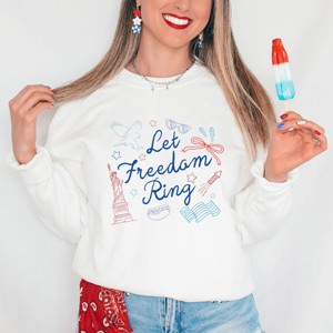 Simply Sage Market Let Freedom Ring Icons Sweatshirt - 1 of 4
