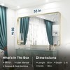 Keonjinn Framed Wall Mirror, Modern Rectangular Bathroom Vanity Mirror, Wall Mounted - 3 of 4