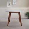 NicBex Minimalist Solid Wood Round Dining Table,Modern Home Kitchen Table Bar Table,Dining Room Furniture - 4 of 4