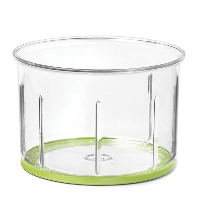 Green and White Manual Pull Food Chopper with 3 Blades