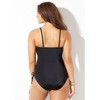Swimsuits for All Women's Adjustable Bandeau One Piece - 8, Black (Plus Sizes Available) - 3 of 4
