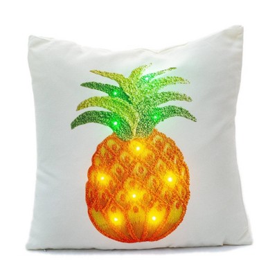 Ultimate Innovations 2pk Indoor/Outdoor Decorative Throw Pillows Pineapple