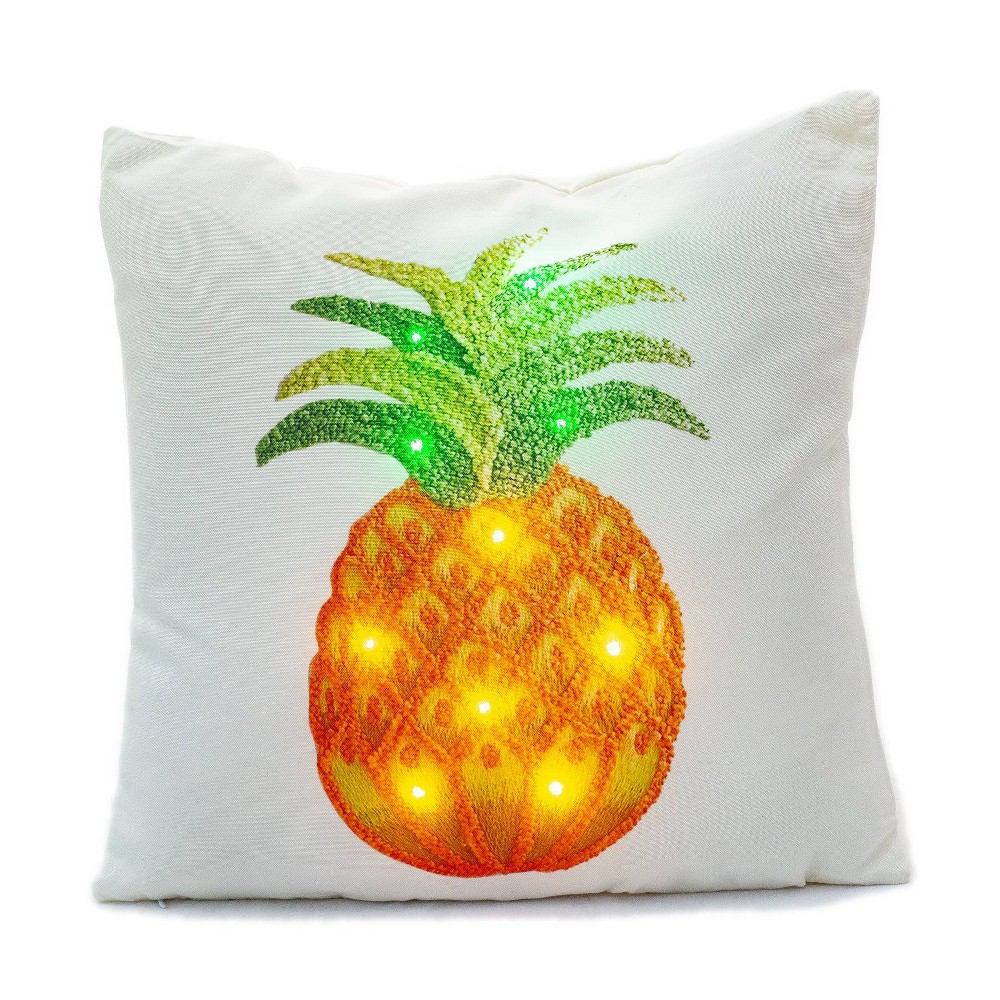 Photos - Pillow 2pk Indoor/Outdoor Decorative Throw  Pineapple - Ultimate Innovatio