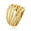 Ross-Simons 18kt Gold Over Sterling Multi-Row Ring - 3 of 4