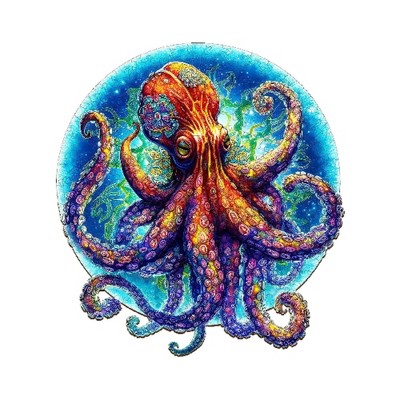 Probe Hues Mandala Octopus Jigsaw Puzzle