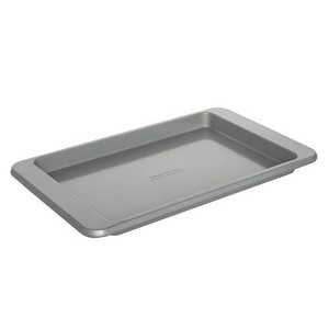 KitchenAid 9"x13" Aluminized Steel Nonstick Baking Sheet: Dishwasher-Safe Cookie Pan, Even-Heating, Gray - 1 of 4