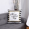 PiccoCasa Home Sofa Stamping Soft Square Throw Pillow Covers - 2 of 4