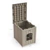 SEVOBAL Pet Crates and Houses 30 Gal Pet House Cozy Durable Wooden Design Free Standing for Living Room Bedroom, Brown, 18.46"*23.62"*21.42" - 3 of 4