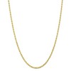 Black Bow Jewelry 3mm 10k Yellow Gold D/C Quadruple Rope Chain Necklace - 3 of 4