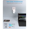 iHome 45W Ultra Slim Wall Charger, Dual USB-C Ports, GaN Technology, Folding Prongs, Travel Friendly, ETL Certified, White - 2 of 4