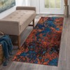 Washable Modern Abstract Rug Non Slip Low Pile Rug Soft Throw Floor Cover Foldable Indoor Carpet for Living Room Bedroom - 2 of 4