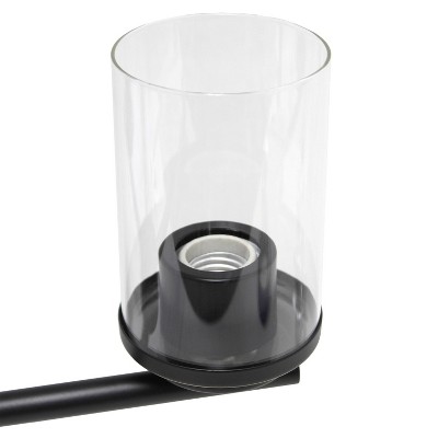 Elegant Restoration Bronze 5-Light Clear Glass Pendant Chandelier