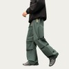 Anna-Kaci Active Men's Wide Leg Cargo Pants with Oversized Pockets and Adjustable Drawstring Waist - 4 of 4