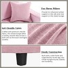 55" Chaise Lounge Sofa Bed for Indoor Space, Upholstered Sofa Couch with Tufted Seat and Pillows for Living Room-Maison Boucle - 4 of 4