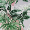 Millennial Jungle Green and Pink Tropical Leaves Paste the Wall Wallpaper - 3 of 4