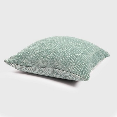 Freshmint 18" Geometric Chenille Reversible Throw Pillow