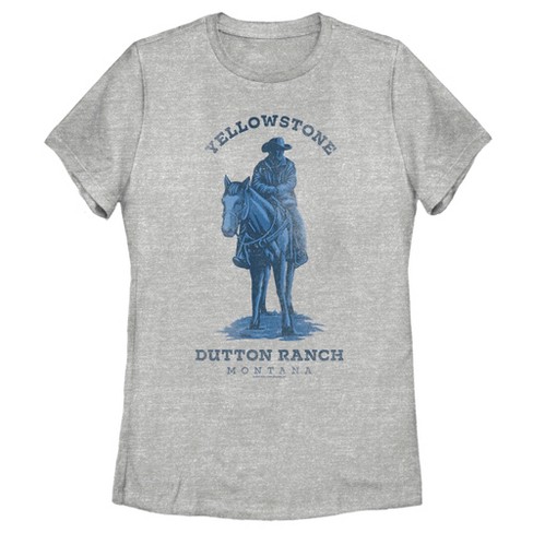 Women's Yellowstone Blue Realistic John Dutton Riding Horse T-Shirt - image 1 of 4