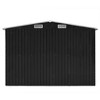vidaXL Garden Shed Anthracite Galvanized Steel Large Garden Shed - 4 of 4