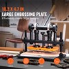 VEVOR Leather Cutting Machine, 10.2 x 4.7 in Embossing Plate Manual Die Cutter, 0.47 in Pressure Stroke Dual Guide Shafts Die Cut Machine, Black - 3 of 4