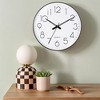REGALWOVEN Plastic Analog Battery Powered Silent Non-Ticking Wall Clock 12 Inch - 2 of 4